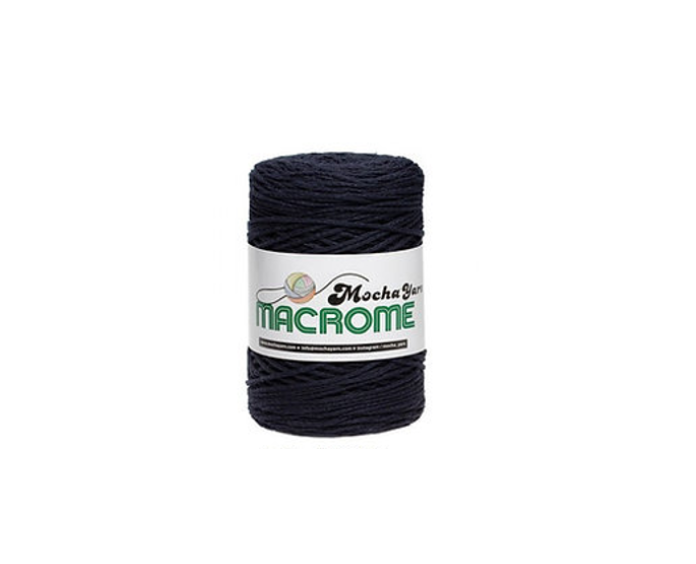 COT/POL YARN:250GR (180MTR) (MOCHA/MACROME) - MAC019(DK. BLUE)