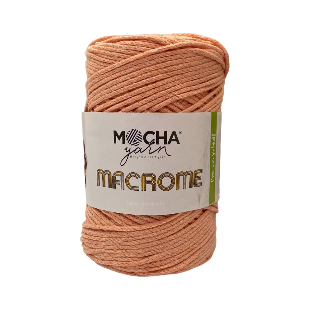 COT/POL YARN:250GR (180MTR) (MOCHA/MACROME) - MAC025(SALMON)