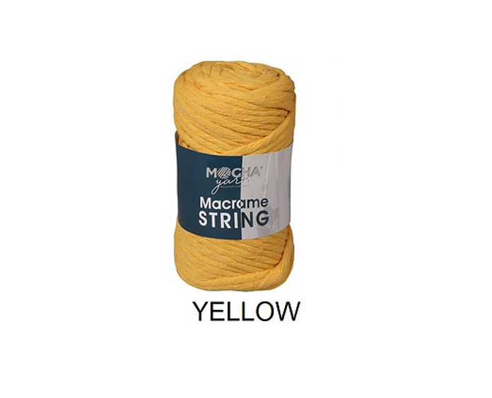 MACRAME STRING:250GRM~50MTR (MOCHA/STRING) - Yellow