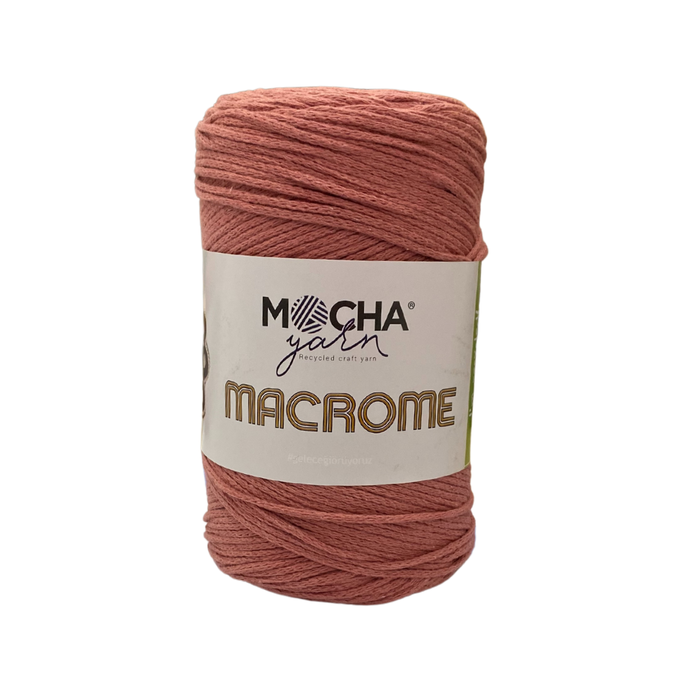 COT/POL YARN:250GR (180MTR) (MOCHA/MACROME) - PEACH