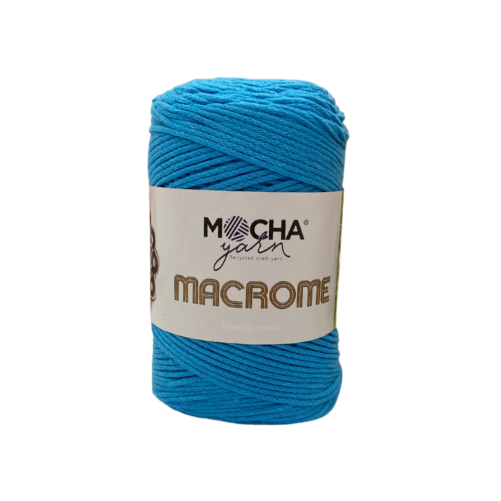 COT/POL YARN:250GR (180MTR) (MOCHA/MACROME) - MAC017(TUQUOISE)