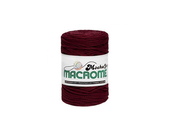 COT/POL YARN:250GR (180MTR) (MOCHA/MACROME) - MAC030(DARK RED)