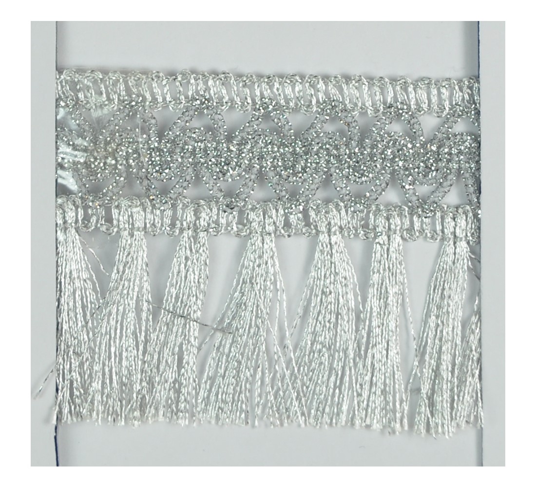 JHALLAR LACE:16.5 MTR (2637) - SILVER