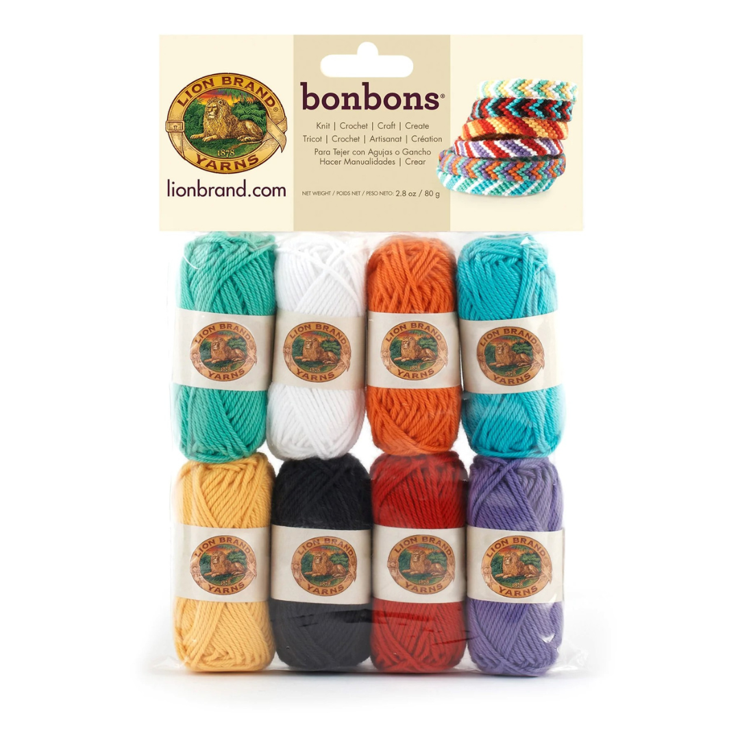 ACRY.MINI YARNS:8PC*10G(80GRM) (LION/BONBONS) - 630A-BEACH