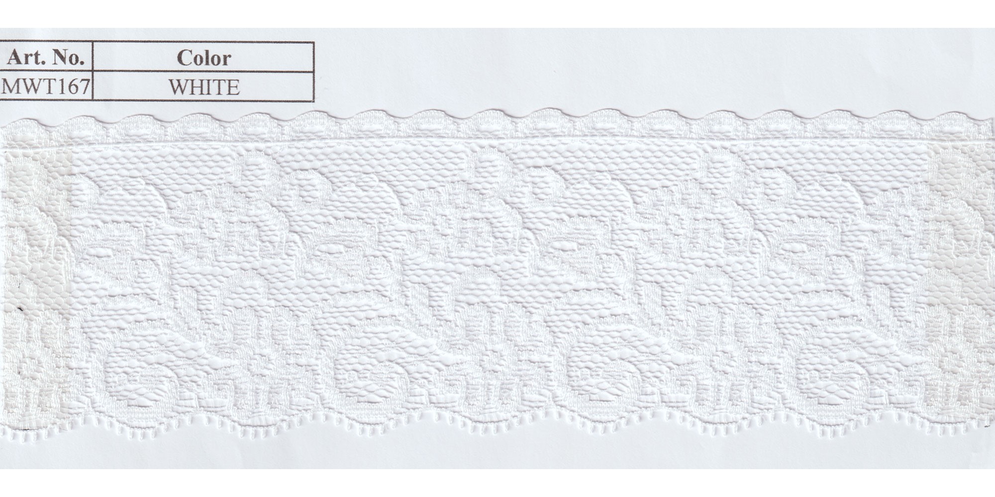 RASCHEL LACE:144Yx6CM (MWT167) - White