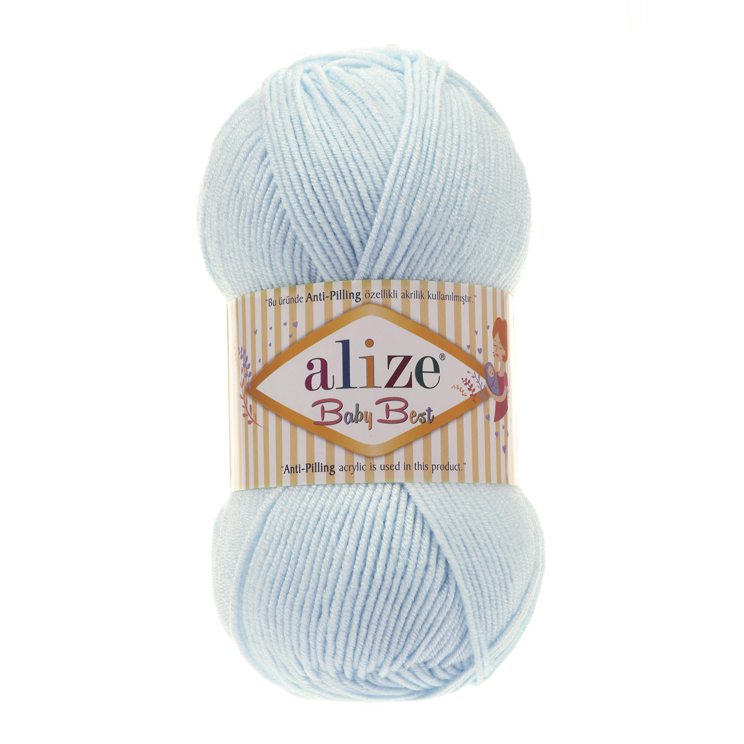 ACRY.YARN:100GRx5BL (500GR) (ALIZE/BABY BEST) - 189