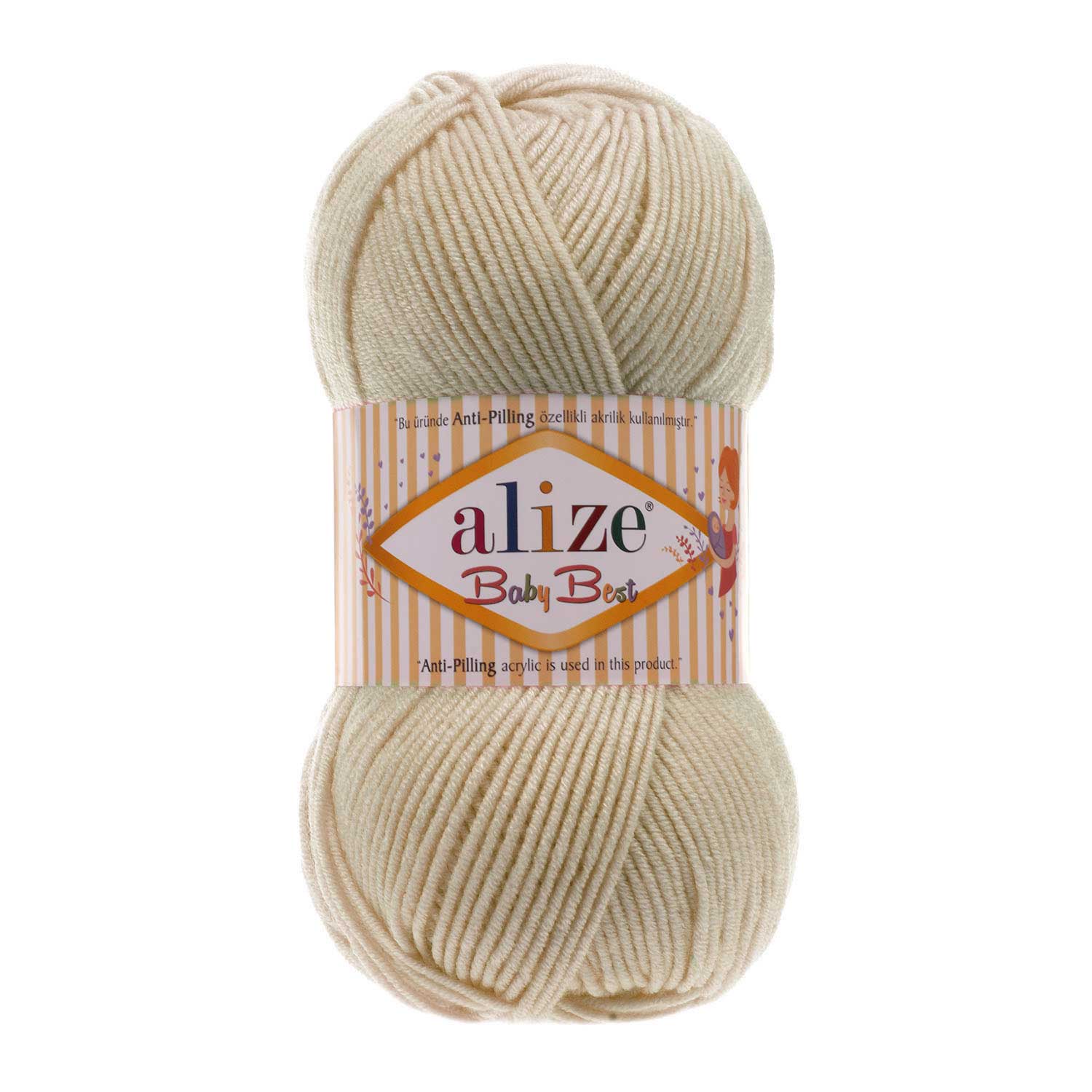 ACRY.YARN:100GRx5BL (500GR) (ALIZE/BABY BEST) - 599