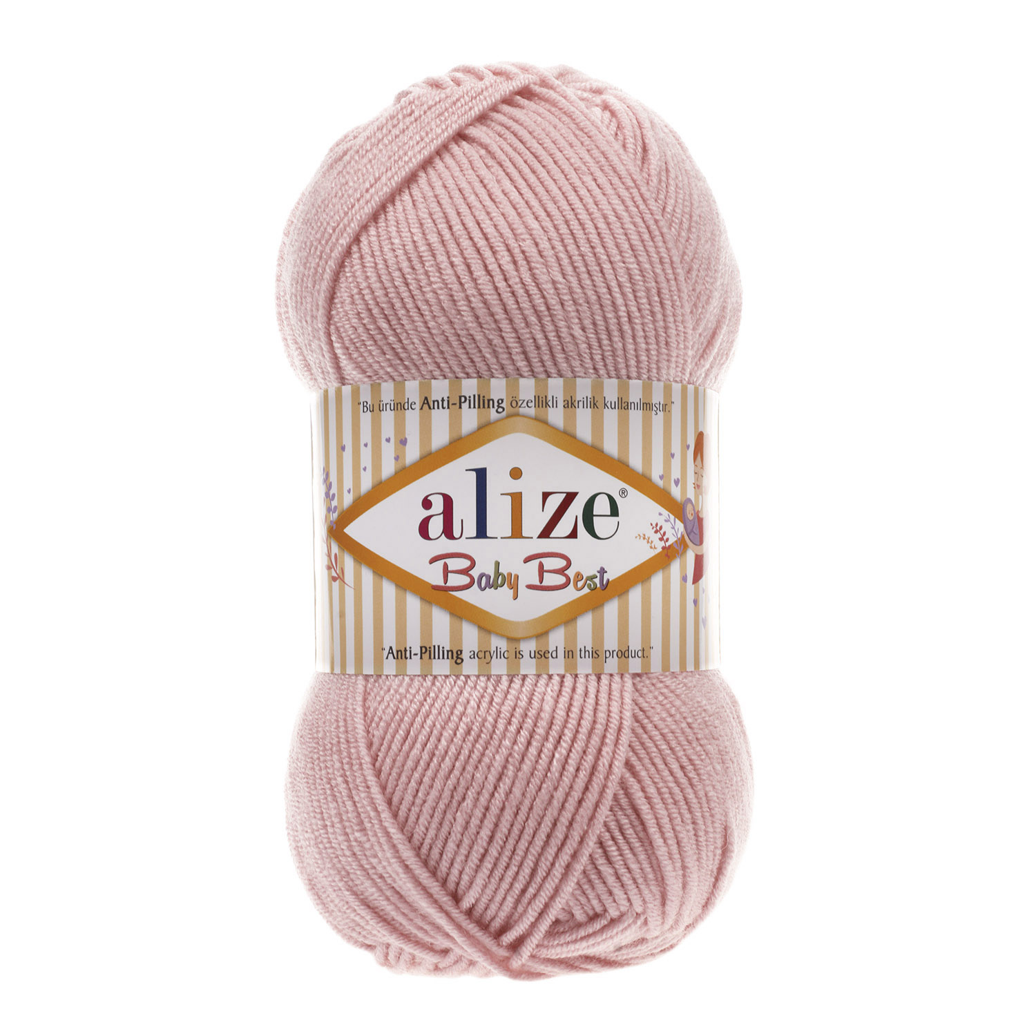 ACRY.YARN:100GRx5BL (500GR) (ALIZE/BABY BEST) - 161