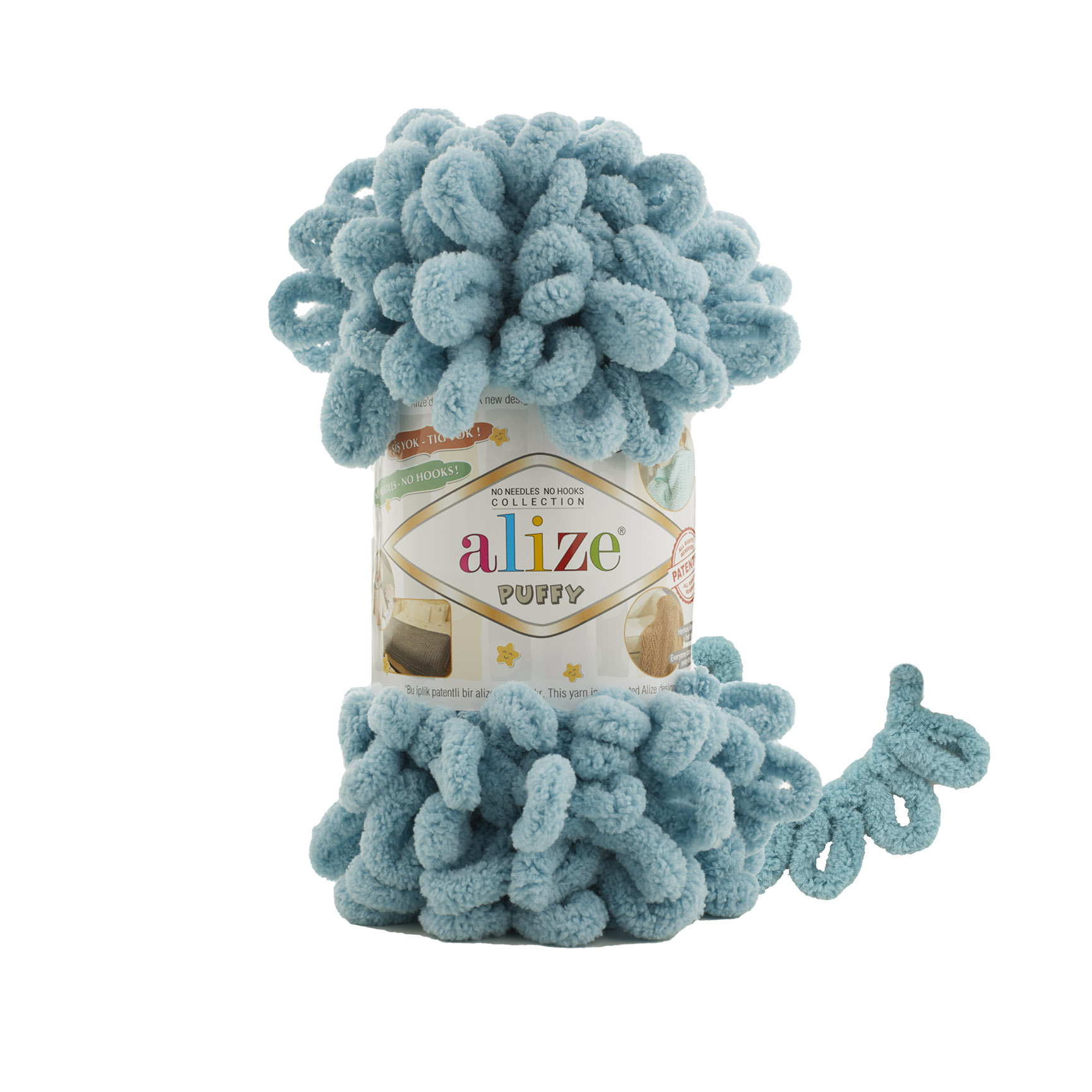 MICRO PL.YARN:5BLx100GR (500GM) (ALIZE/PUFFY) - 414