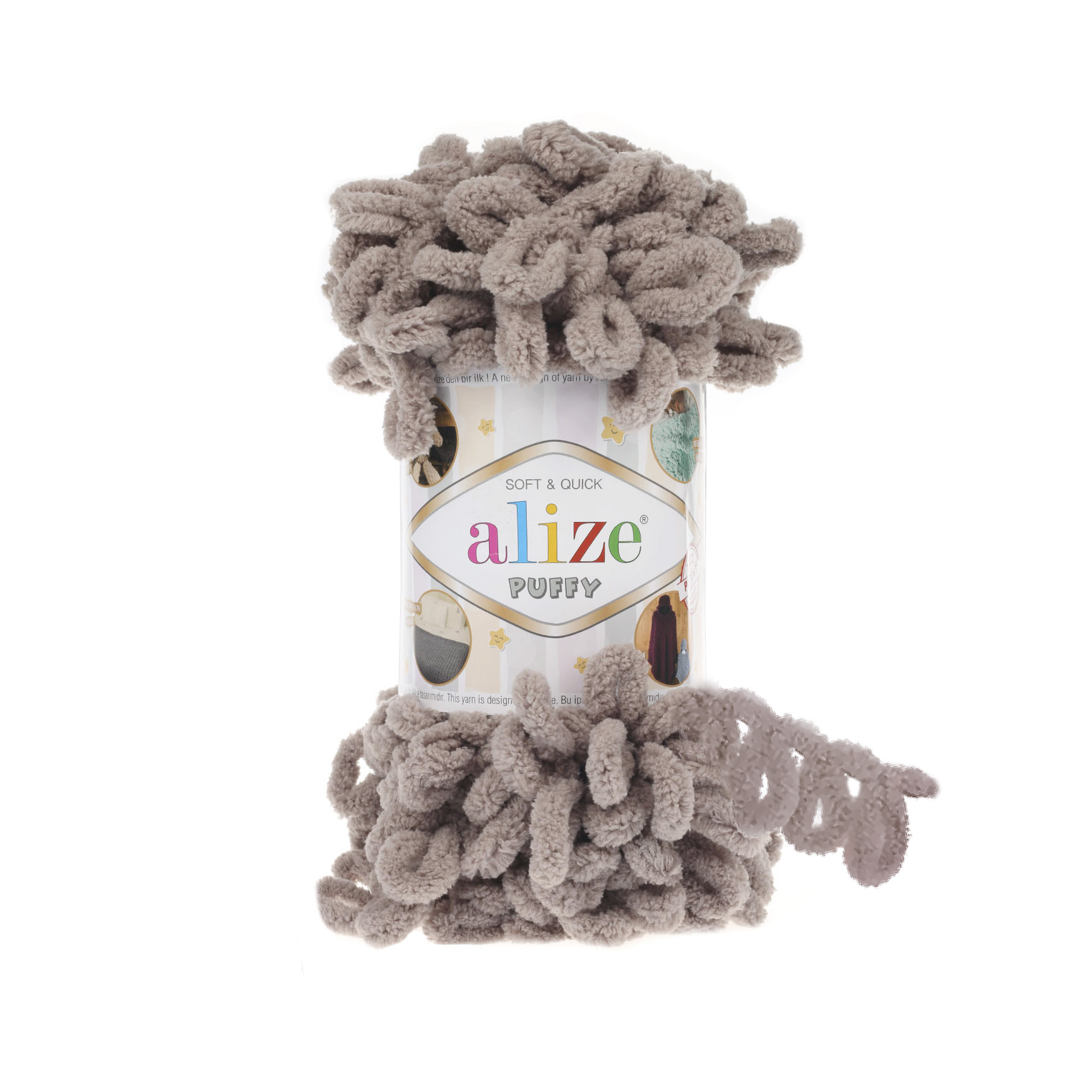 MICRO PL.YARN:5BLx100GR (500GM) (ALIZE/PUFFY) - 268