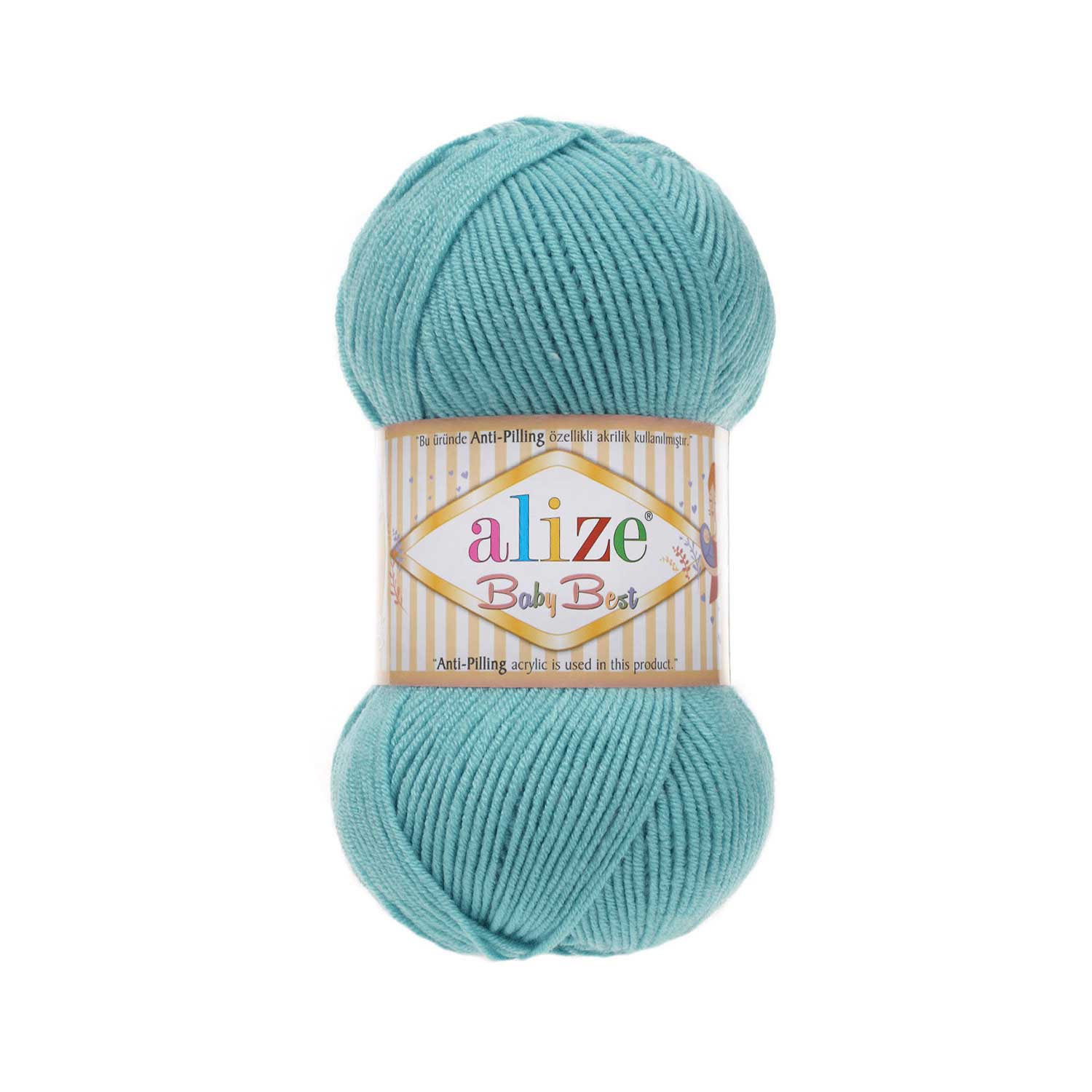 ACRY.YARN:100GRx5BL (500GR) (ALIZE/BABY BEST) - 164