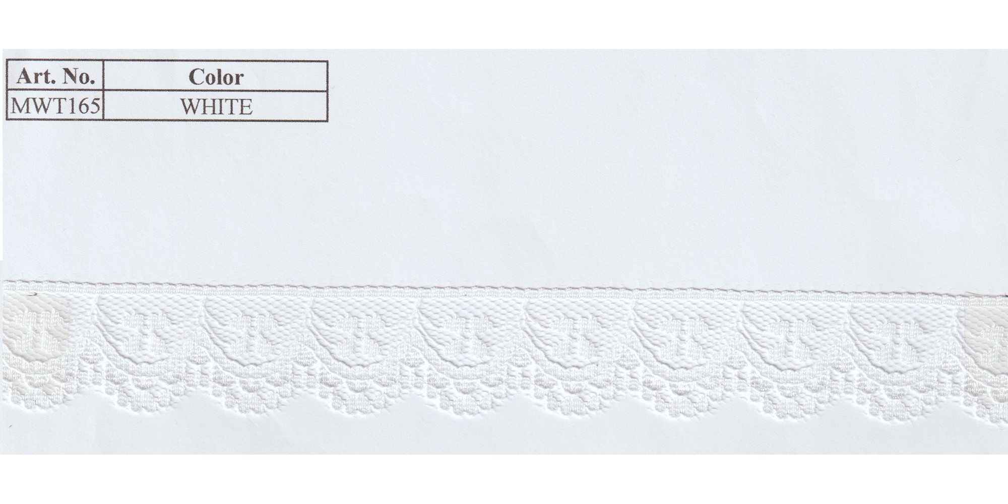 RASCHEL LACE:144Yx2.5CM (MWT165) - White