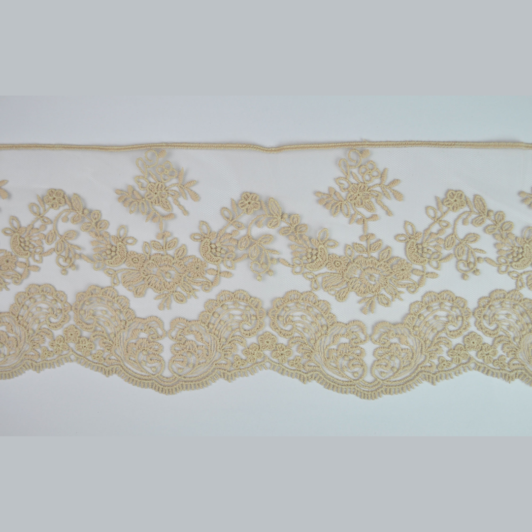 MAT TULLE LACE:13CMx10MTR (16BE1601/10MT) - CAPC