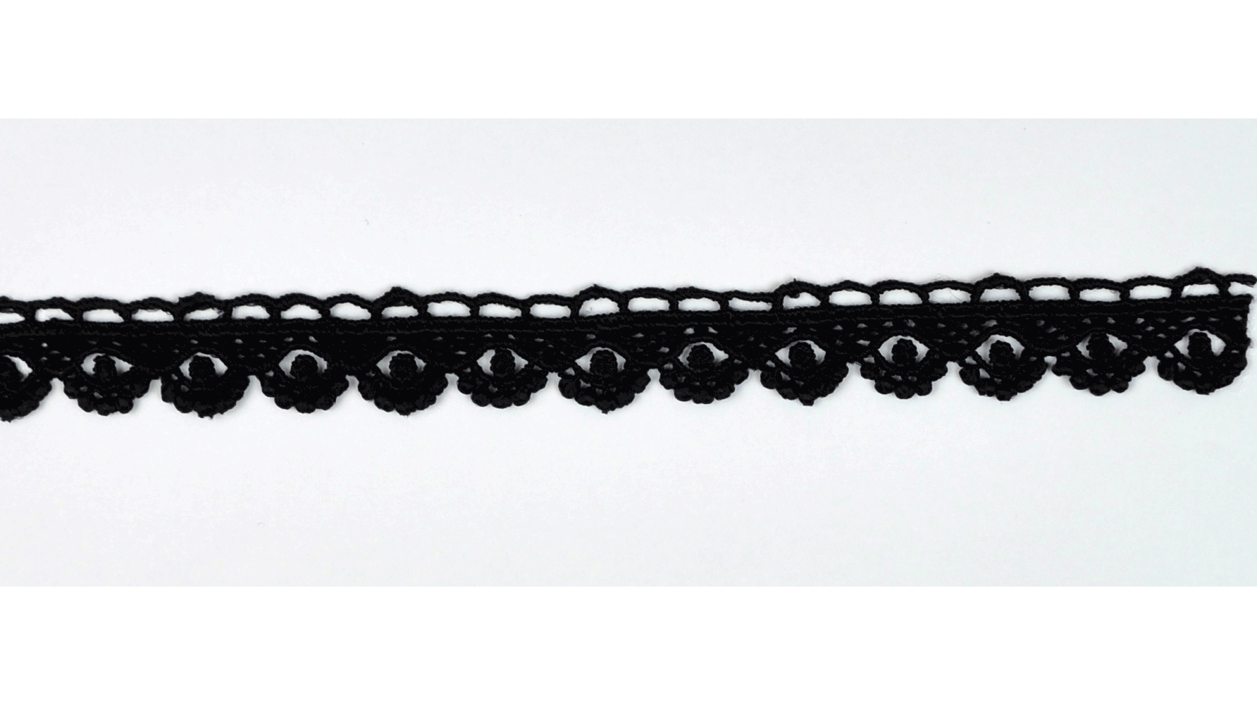 CHEM.CUT-LACE W/TX:15Yx1.87CM (TX64-1041) - Black