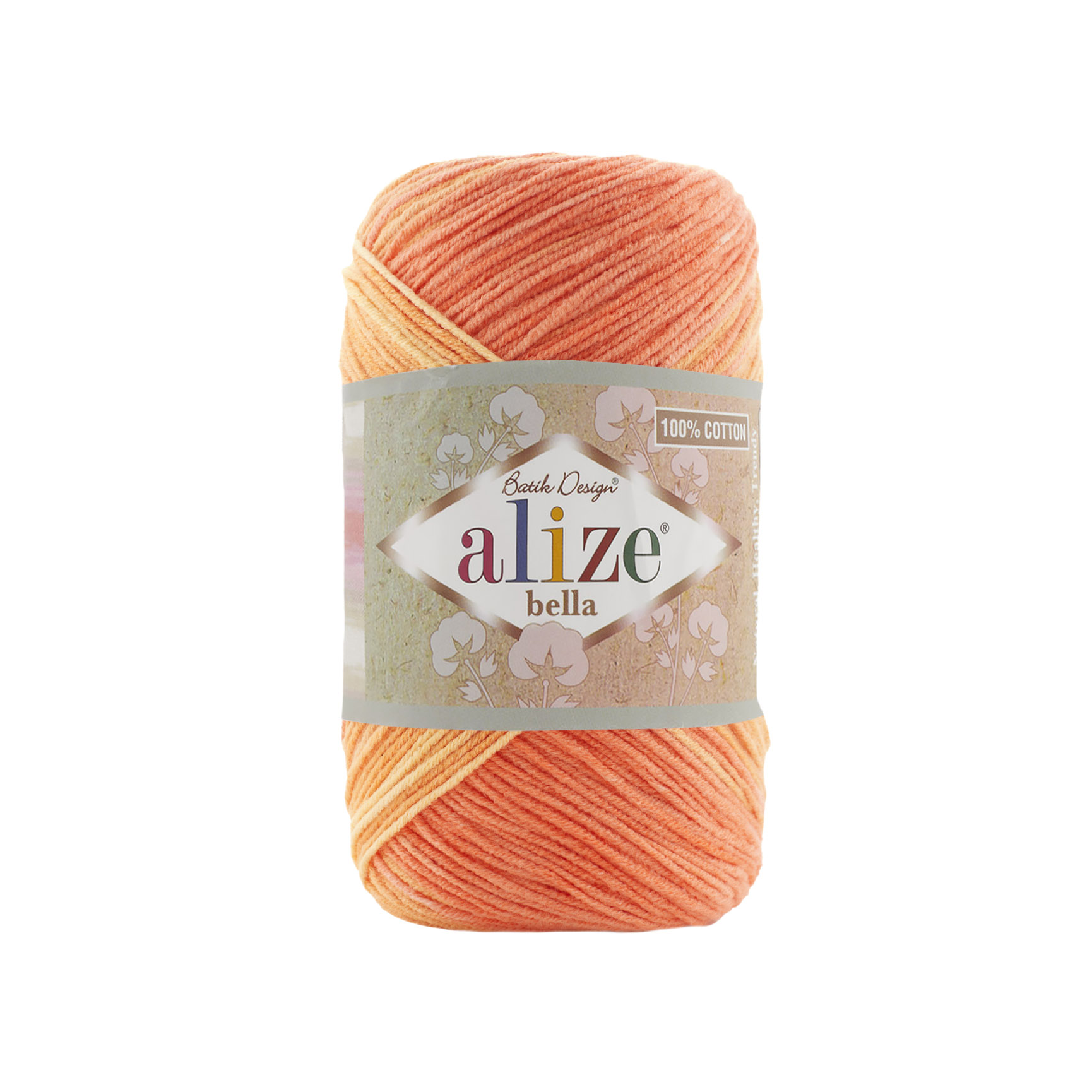 COTTON YARN:100GRx50GR (ALIZE/BELLA BATIK) - 7687