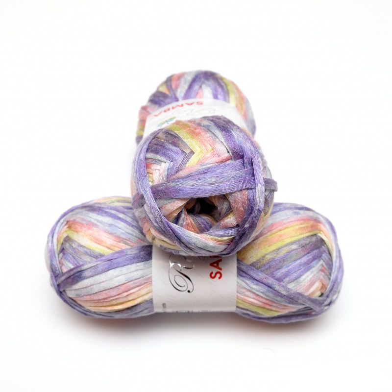 ACRYLIC FANCY YARN;100G*5/PKT (ROZ/SAMBA) - 208-08