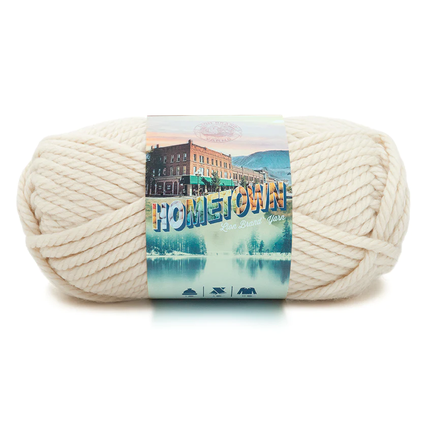 ACRYLIC YARN:142Gx3PC(426GRM) (LION/HOMETOWN) - HOUSTON CREAM