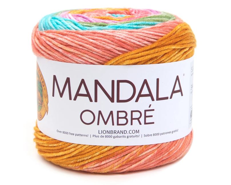 ACRYLIC YARN:150Gx3BL(450GR) (LION/MANDALA OM) - 205BP-TRANQUIL