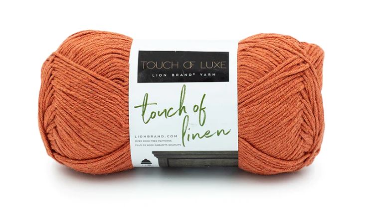 LINEN YARN:100GRx3B(300GRM) (LION/TOUCH OF LINEN) - TERRACOTTA