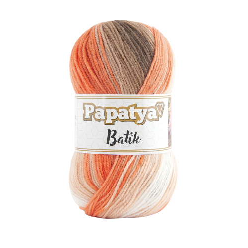 ACR.YARN:5BLx100GM (PAPATYA/BATIK) - 554-30