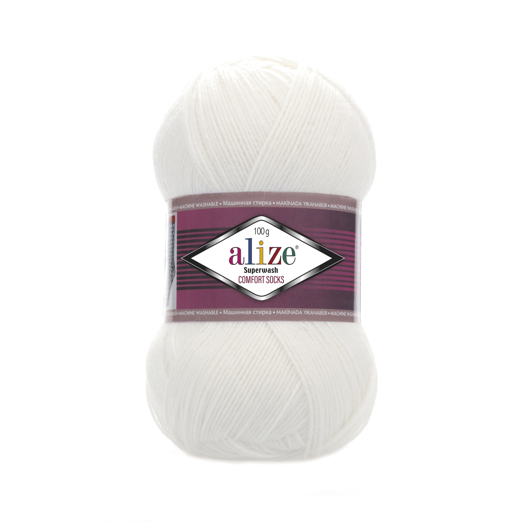 SW WOOL/POLY YARN:100Gx5(500GR) (ALIZE/S.WASH COMFORT) - 55