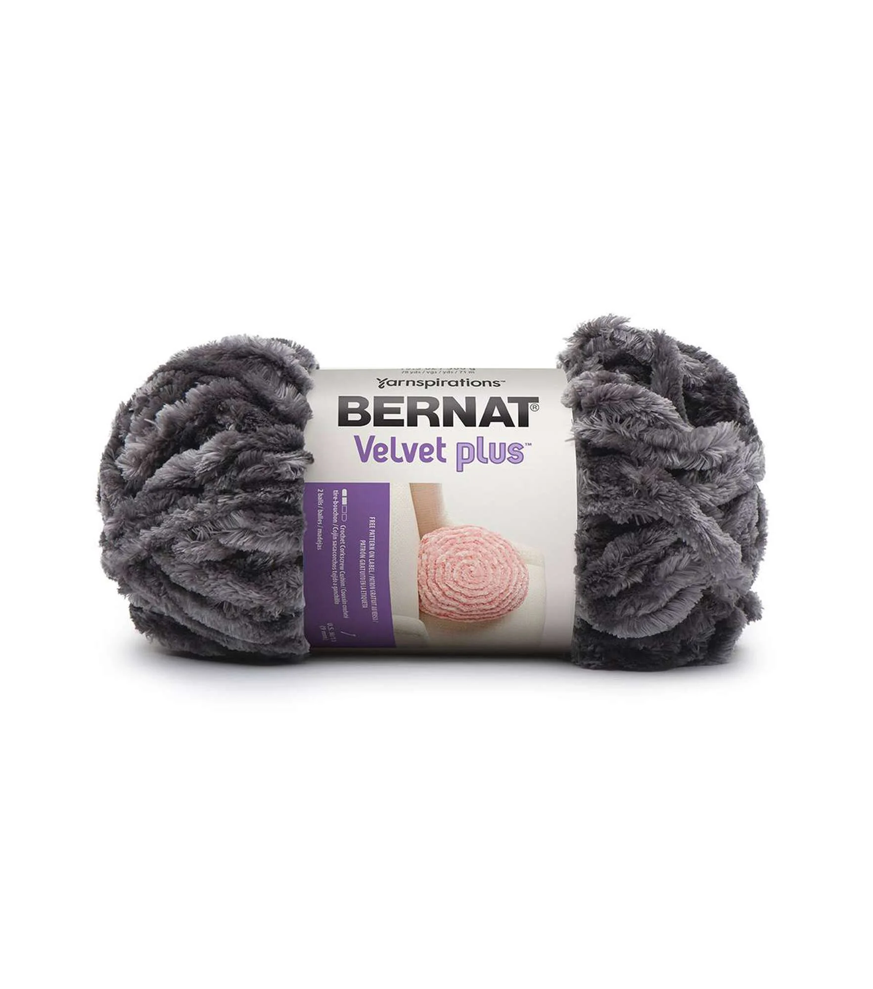 ACY.WOOL YARN:300Gx2B (600G) (BER/VELVET PLUS) - VAPOUR GREY