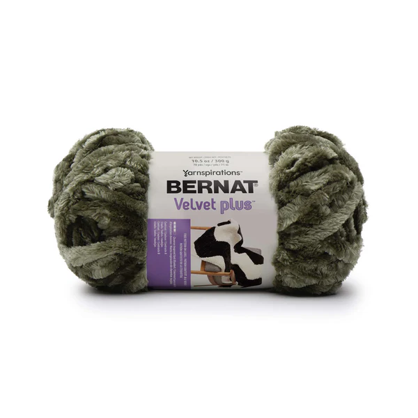 ACY.WOOL YARN:300Gx2B (600G) (BER/VELVET PLUS) - OLIVE