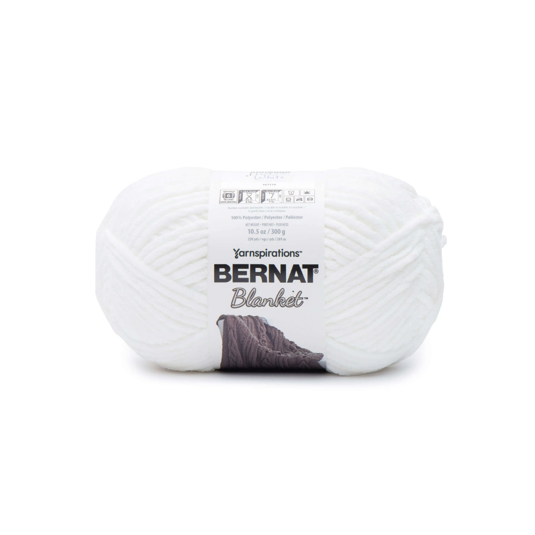 POL YARN:300GRx2PC (600GRM) (BERNAT/BLANKET) - White