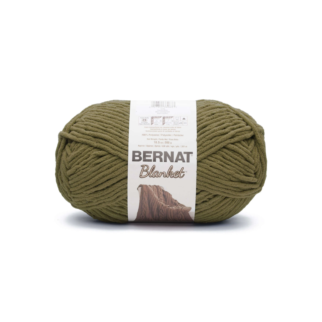 POL YARN:300GRx2PC (600GRM) (BERNAT/BLANKET) - OLIVE