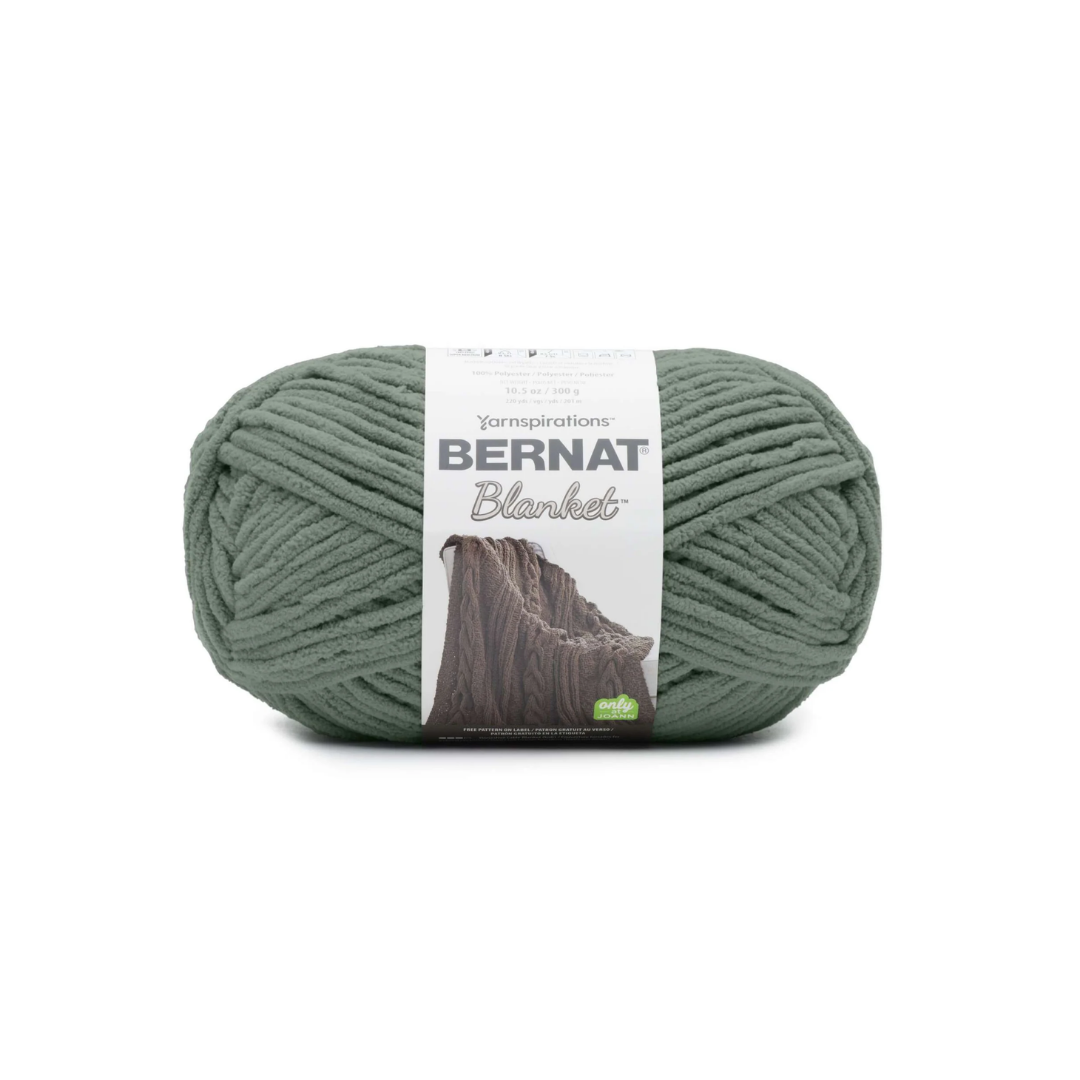 POL YARN:300GRx2PC (600GRM) (BERNAT/BLANKET) - SMOKY GREEN