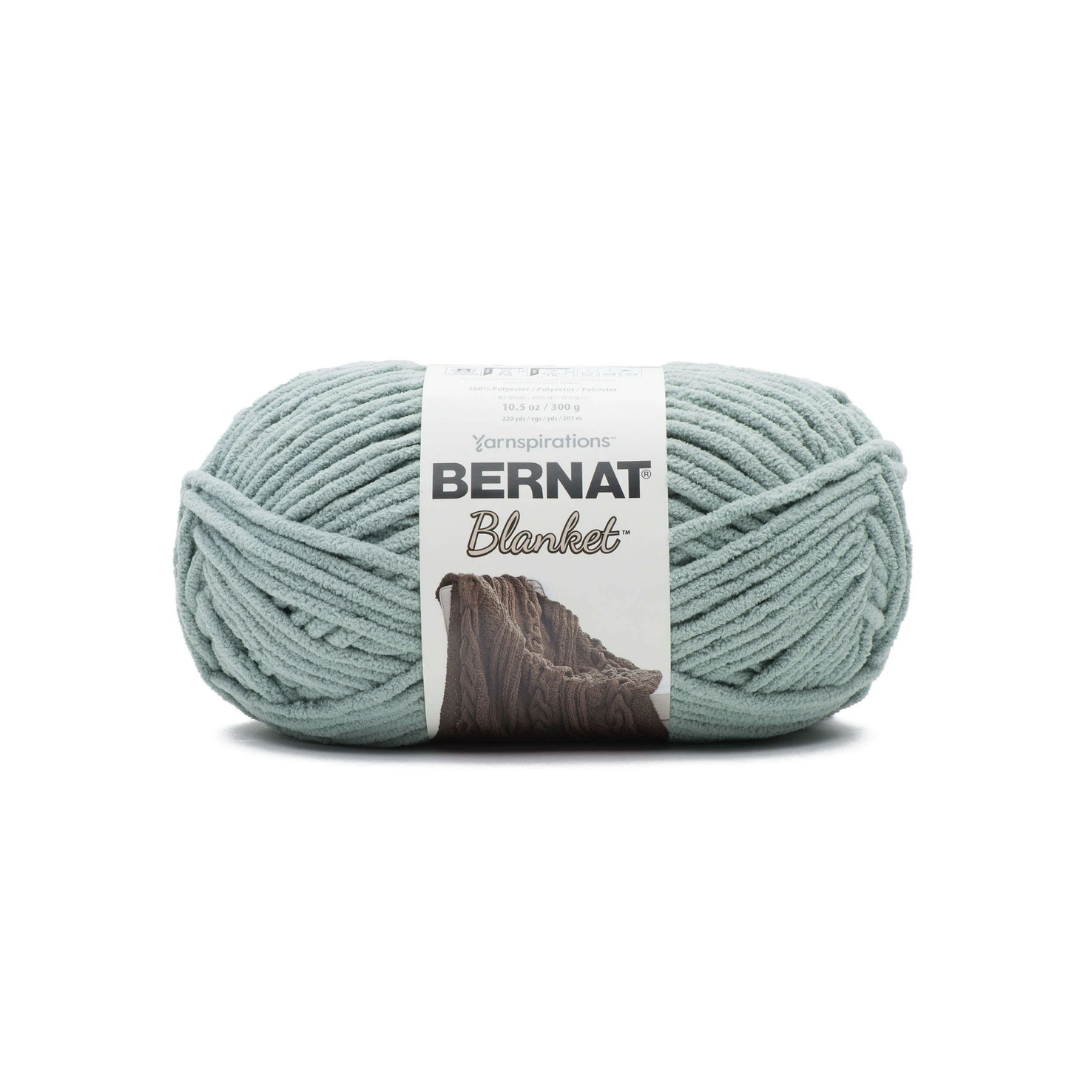 POL YARN:300GRx2PC (600GRM) (BERNAT/BLANKET) - MISTY GREEN