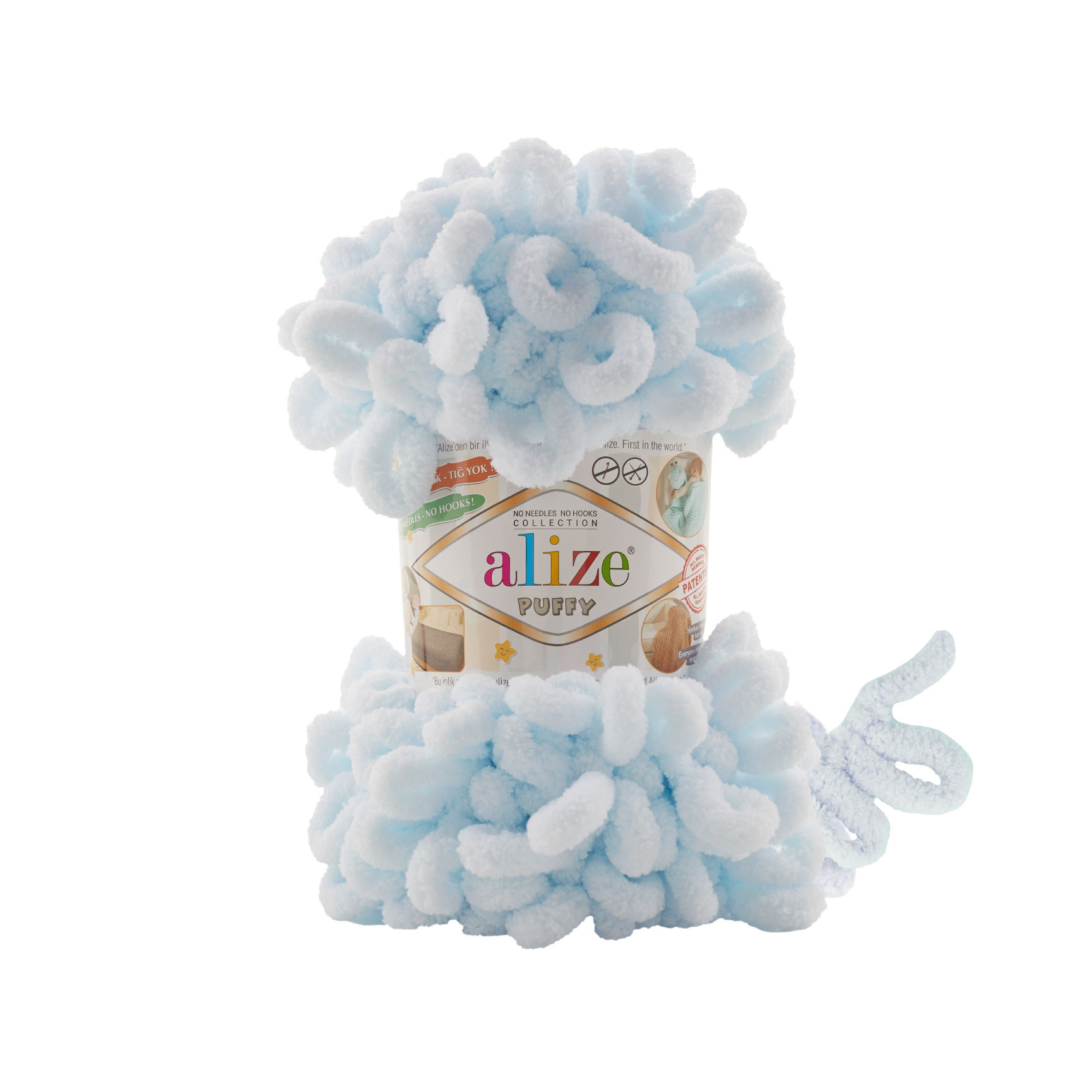 MICRO PL.YARN:5BLx100GR (500GM) (ALIZE/PUFFY) - 730