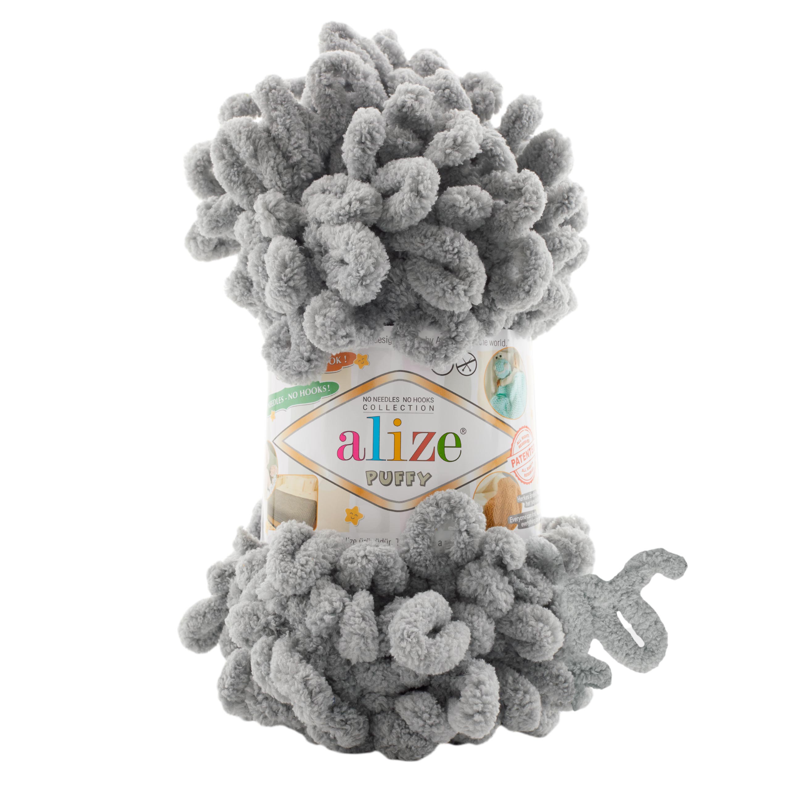 MICRO PL.YARN:5BLx100GR (500GM) (ALIZE/PUFFY) - 302