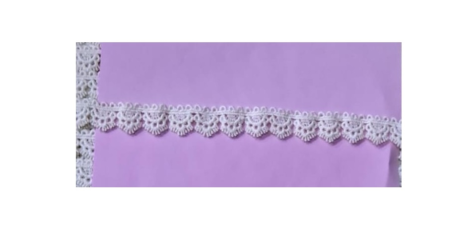 GUIPURE LACE:1CMX10YDS (A4262) - White