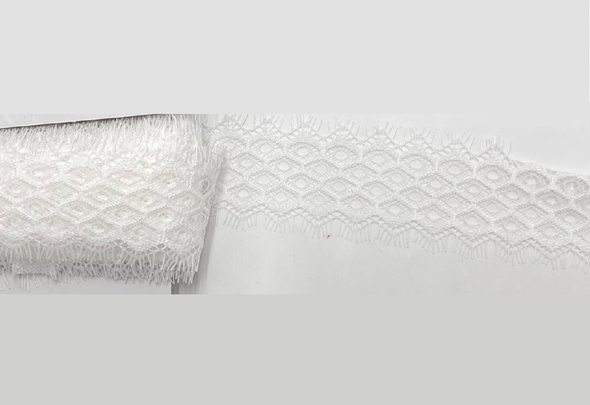 RASCHEL LACE:3YD*5PC(15YD) (B1226) - White