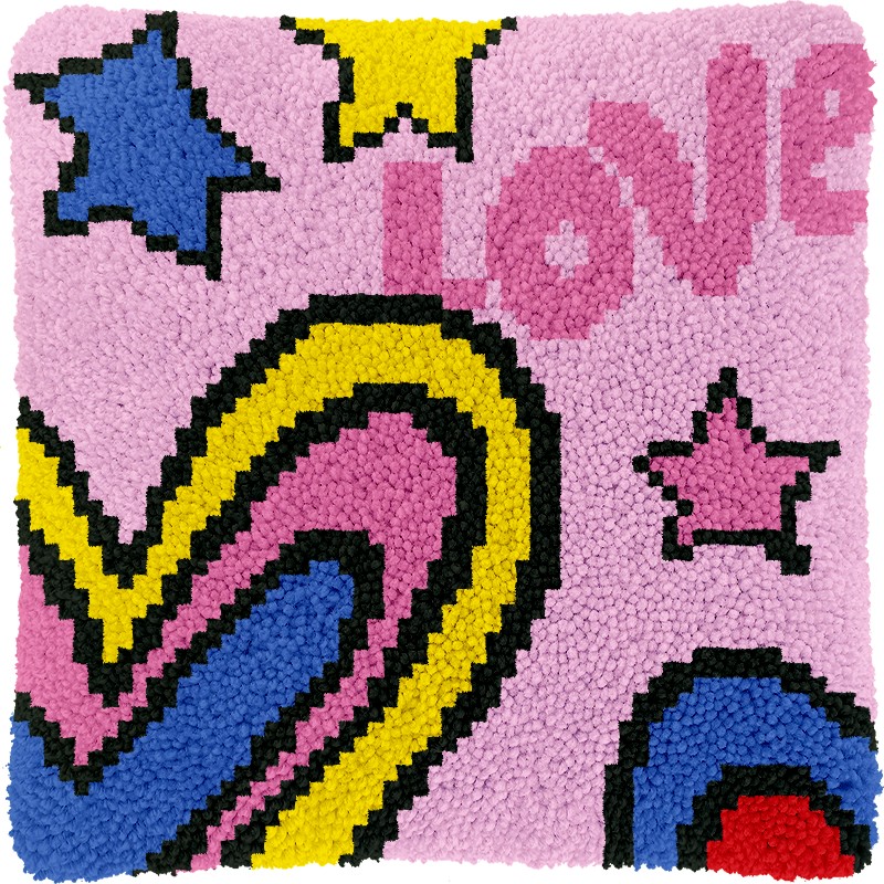 LATCH HOOK KIT:40X40CM (DDX-LATCHHOOK) - DDX0026