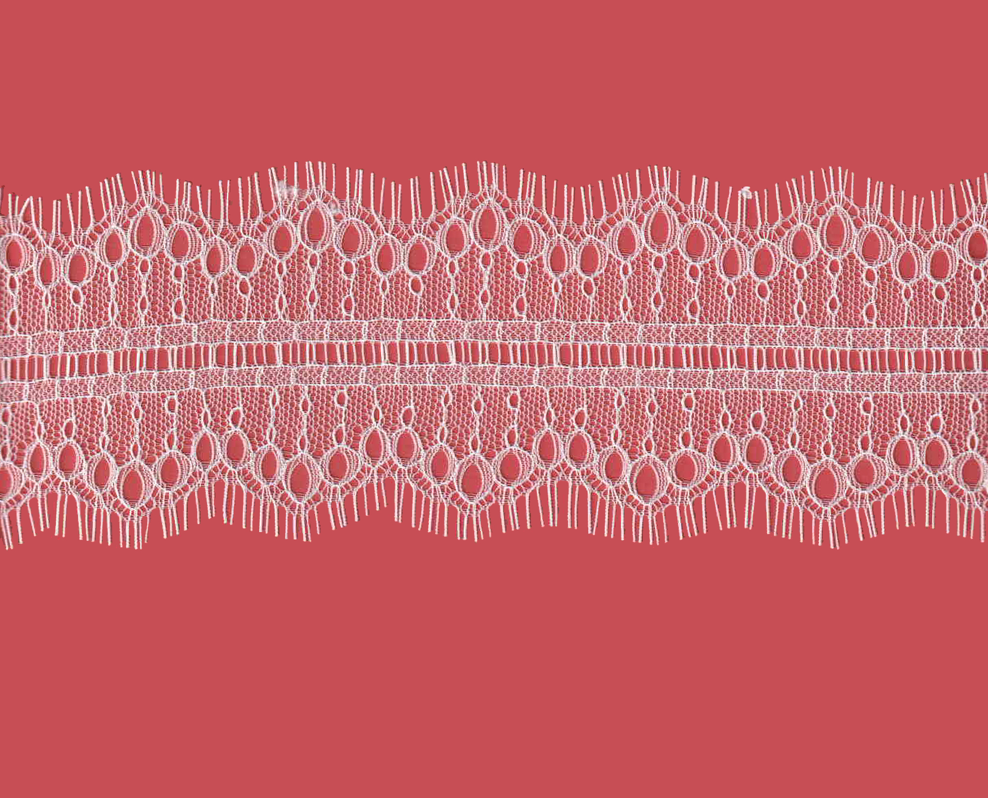 RASCHEL LACE:3YD*5PC (15YD) (B1230) - White