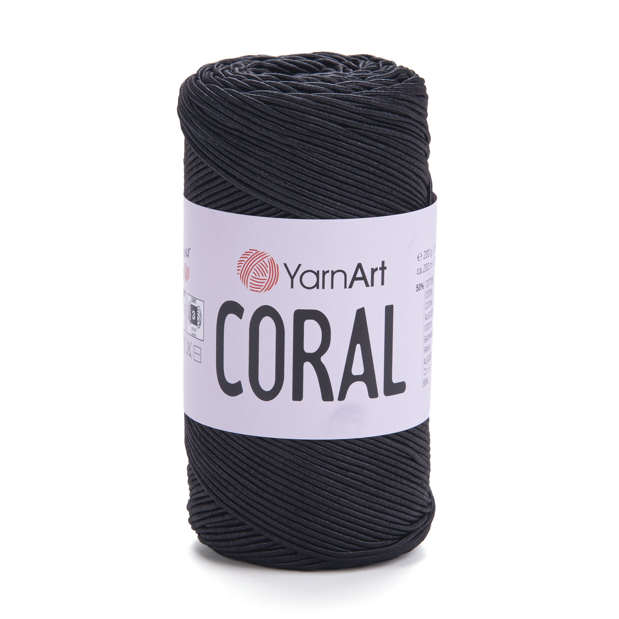 COT/POLY CORD:200GRMx5(1KG) (Y-ART/CORAL) - 1902