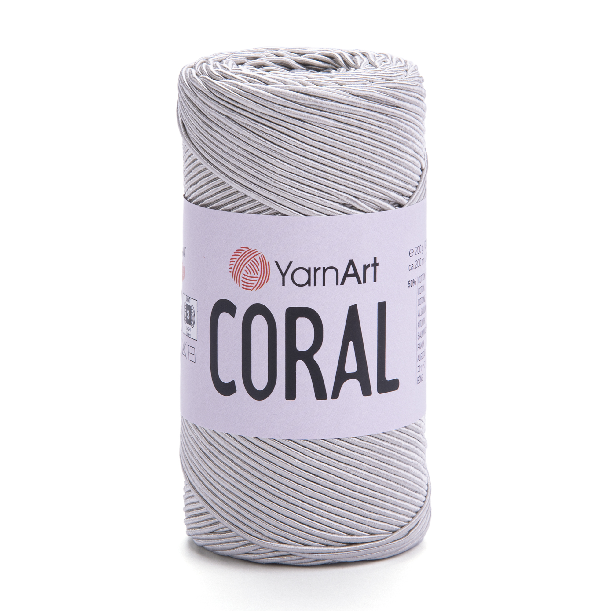 COT/POLY CORD:200GRMx5(1KG) (Y-ART/CORAL) - 1918