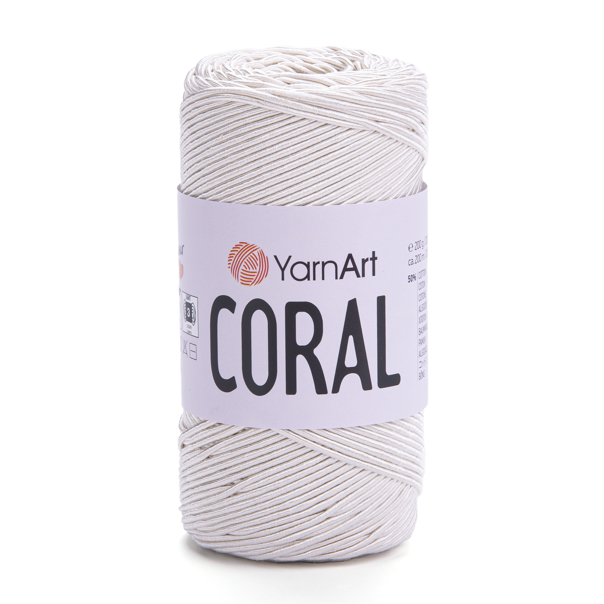 COT/POLY CORD:200GRMx5(1KG) (Y-ART/CORAL) - 1919