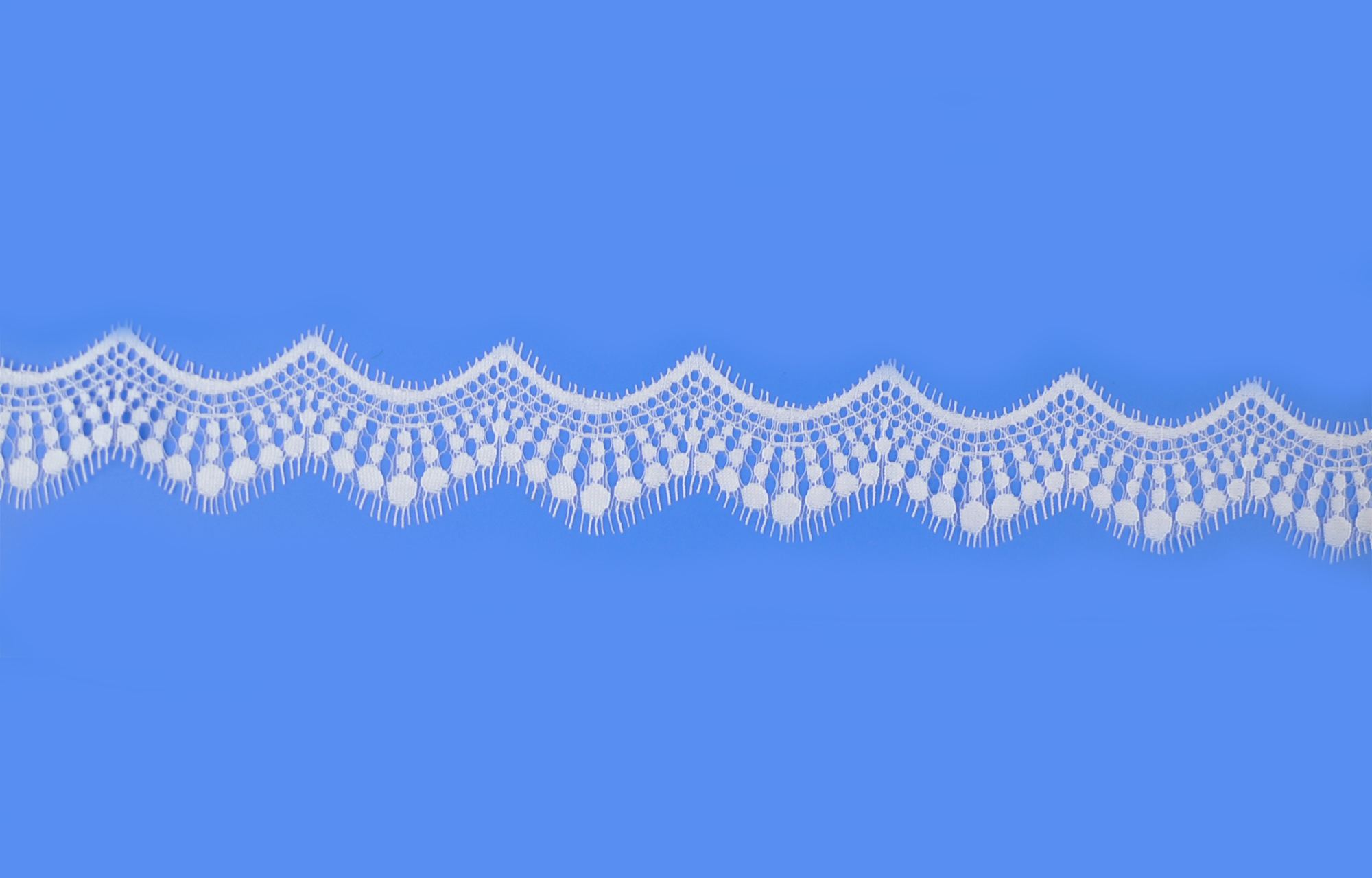 RASCHEL LACE:3YD*5PC(15YD) (B1232) - White