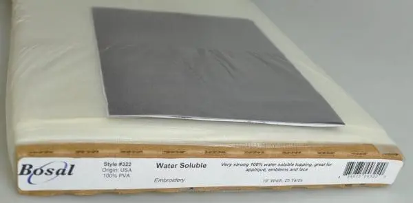PVA WATER SOLUBLE EMB:19"x25Y (322/BOS)