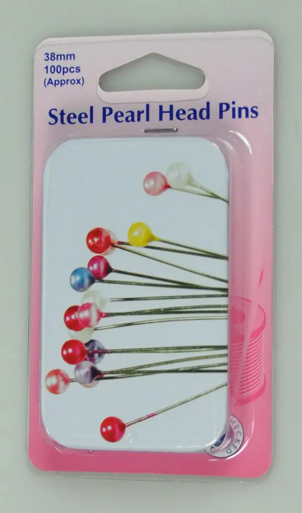 PEARL HEADED PINS:5BOX/PKT (669.PT)