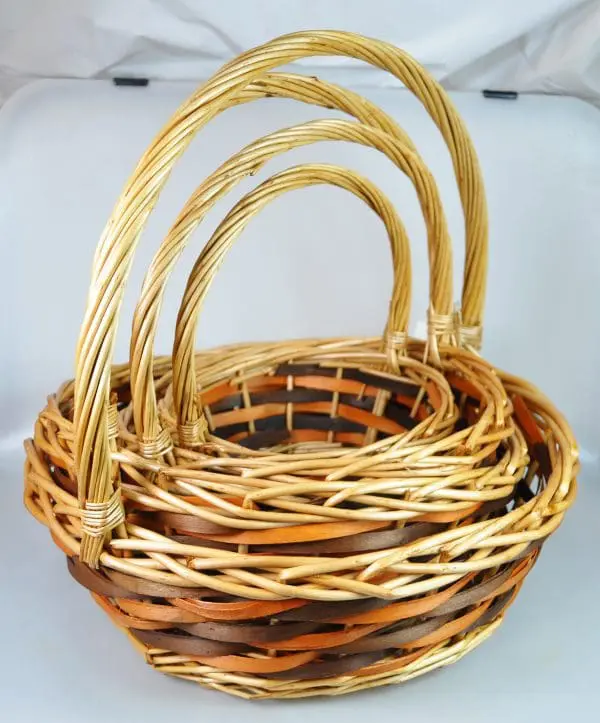 BAMBOO BASKET:S/4 (A383-1)