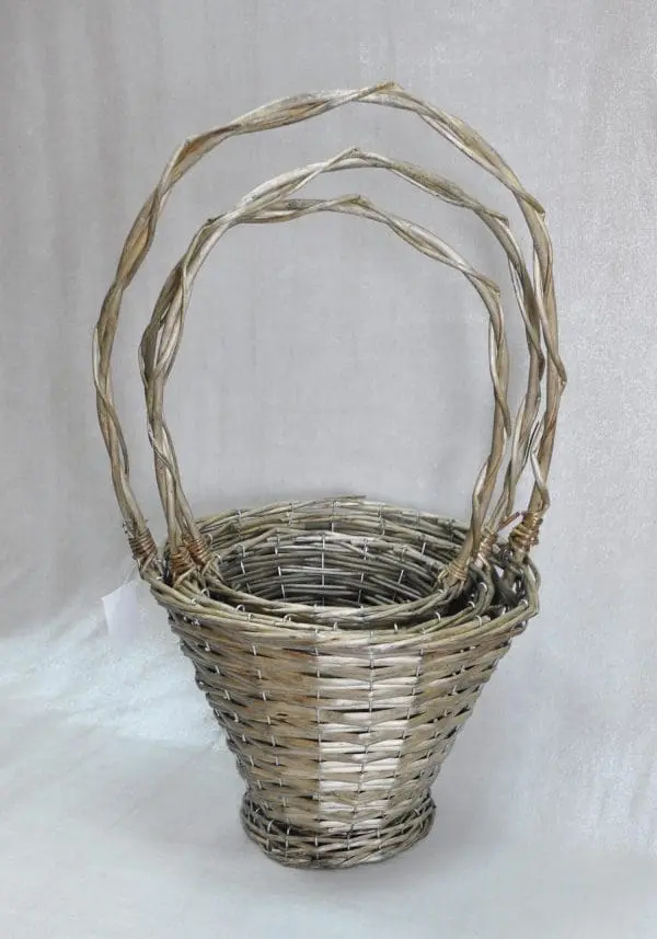 WILLOW BASKET:S/3 (T-0208)