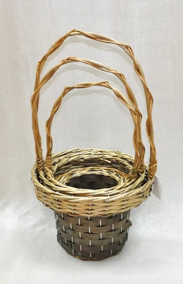 WILLOW BASKET:S/3 (T-0183)