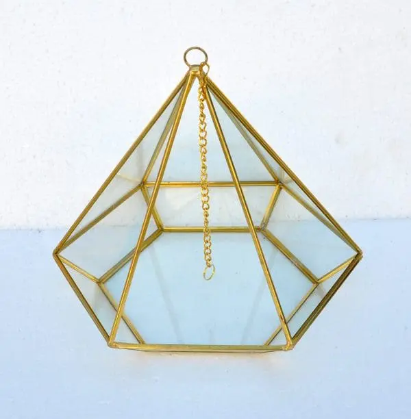 GLASS/METAL STAND (A2019-GOLD)