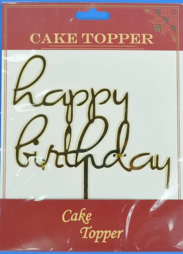 ACRY.CAKE TOPPER:12PC (TP074/11)