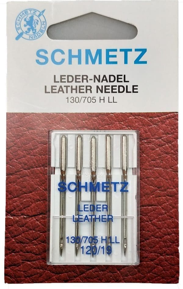 LEATHER NEEDLE:120/19:5PC/CRD (C/130/705HLL-120)