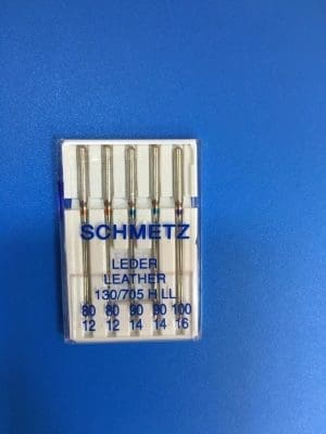 LEATHER NEEDLE:80-100(5PC/CRD) (C/130/705HLL-80-100)